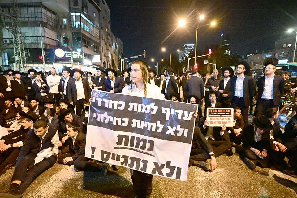 הפגנת חרדים נגד גיוס , יוסי זליגר