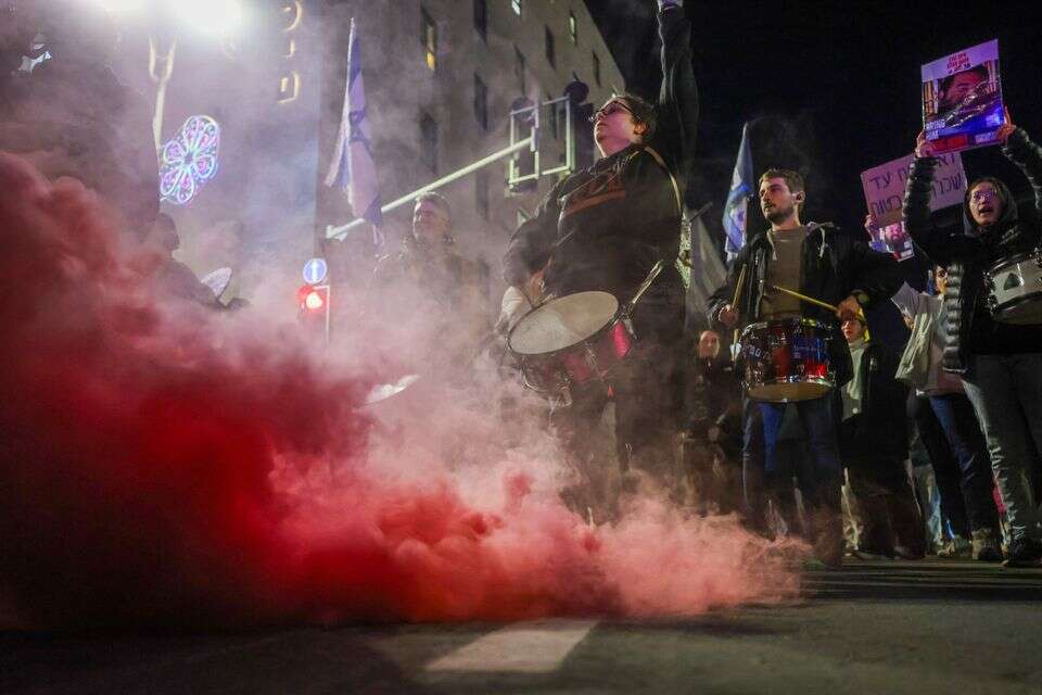 צעדת מחאה נגד הממשלה והחזרת החטופים בירושלים , אורן בן חקון
