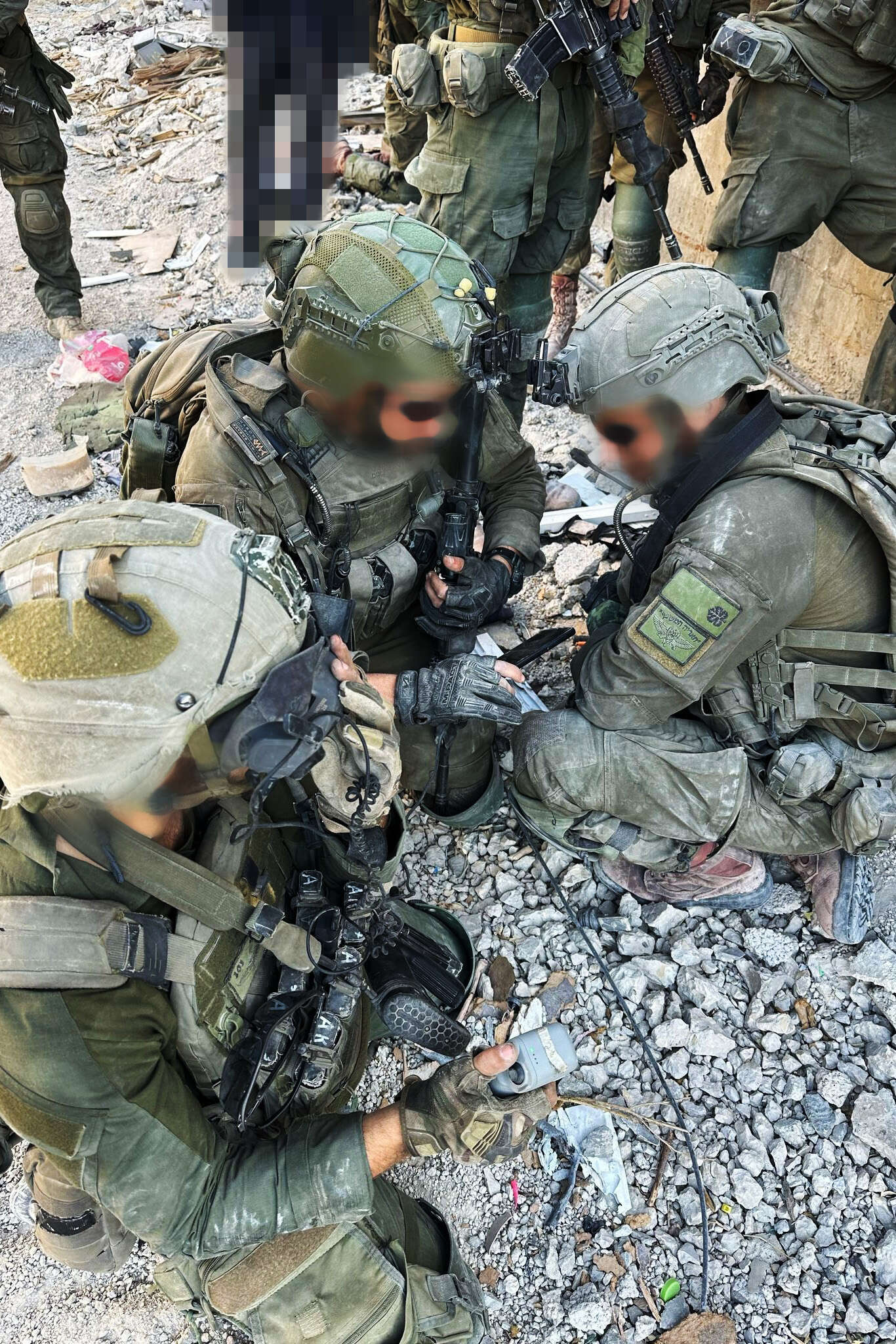 סא"ל ר' ולוחמים נוספים במהלך האירוע שבו חוסל סינוואר , דובר צה"ל