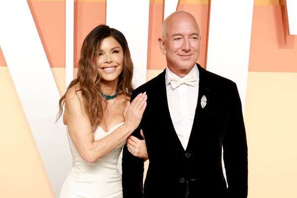 ג'ף בזוס ולורן סנצ'ז, מרץ 2025 , Amy Sussman / GETTY IMAGES NORTH AMERICA / Getty Images via AFP