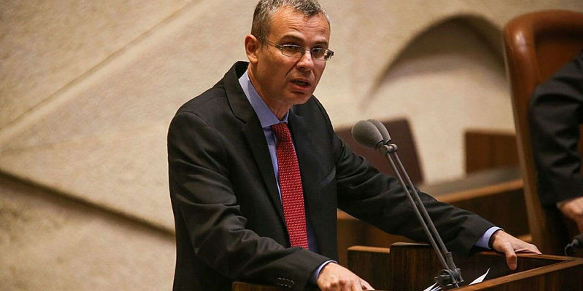 יריב לוין נואם בכנסת (ארכיון) , אורן בן חקון