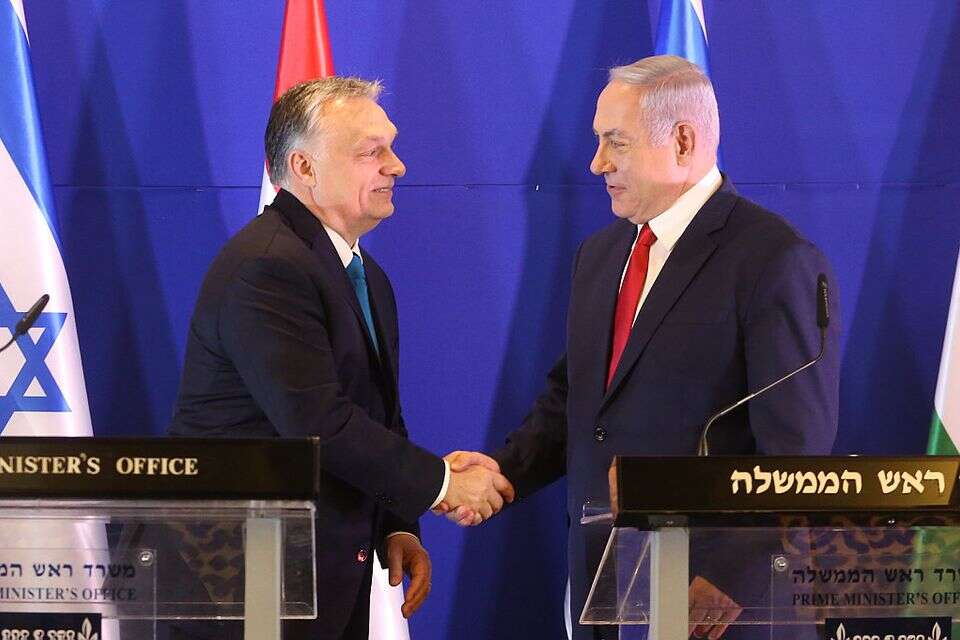ראש הממשלה נתניהו וראש ממשלת הונגריה ויקטור אורבן (ארכי , מארק ישראל סלם