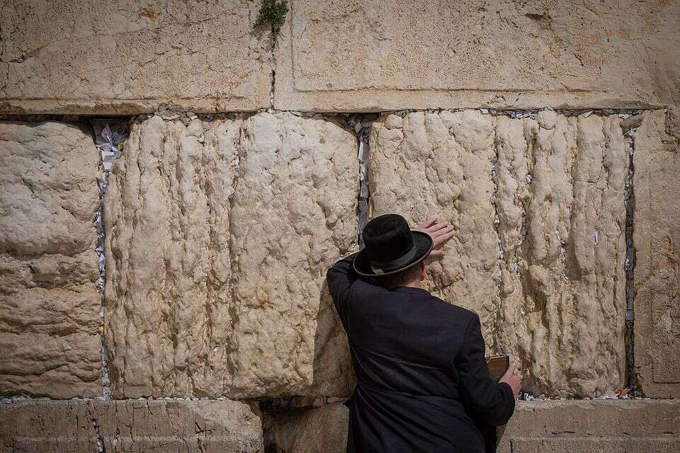 מתפלל בכותל , חיים גולדברג