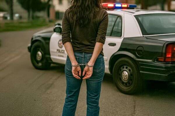 מעצר באל.איי , אילוסטרציית AI באמצעות ChatGPT