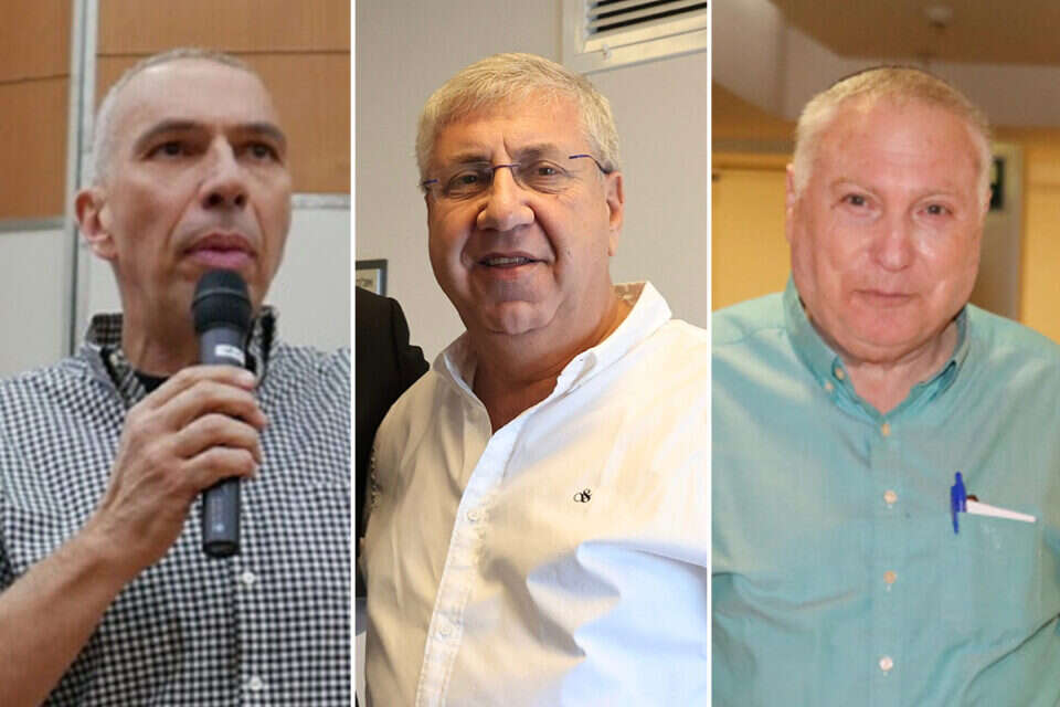 נתן אשל, יעקב ברדוגו ואלי שרביט , שי שבתאי, גדעון מרקוביץ', קוקו