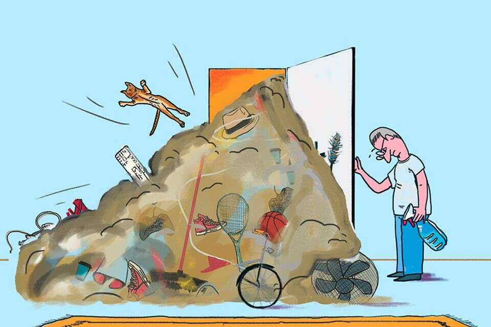 סתם מפריע בסלון , איור משה בנימין
