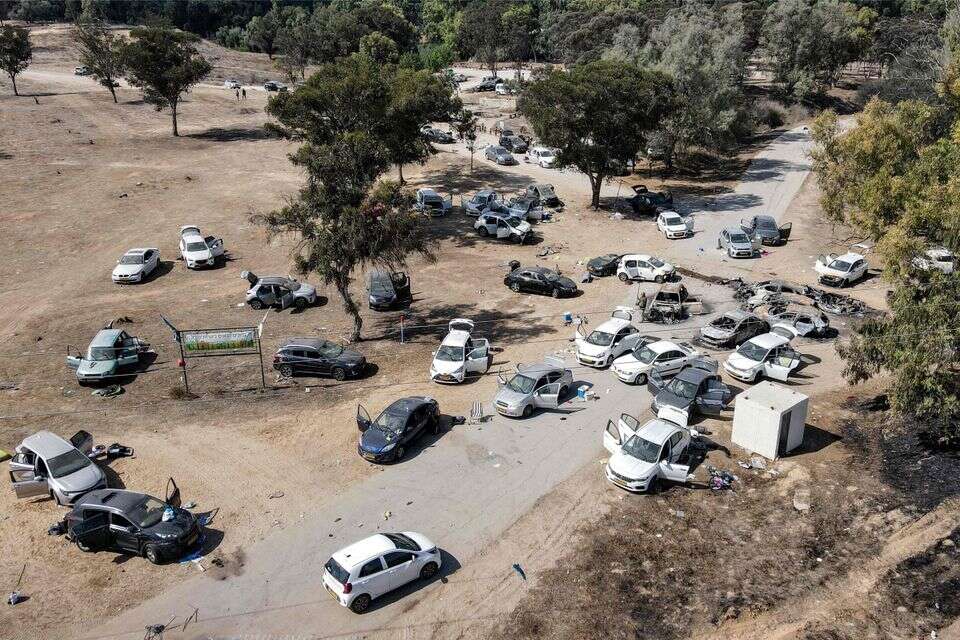ההרס ברעים ליד מסיבת הנובה
, אי.אף.פי