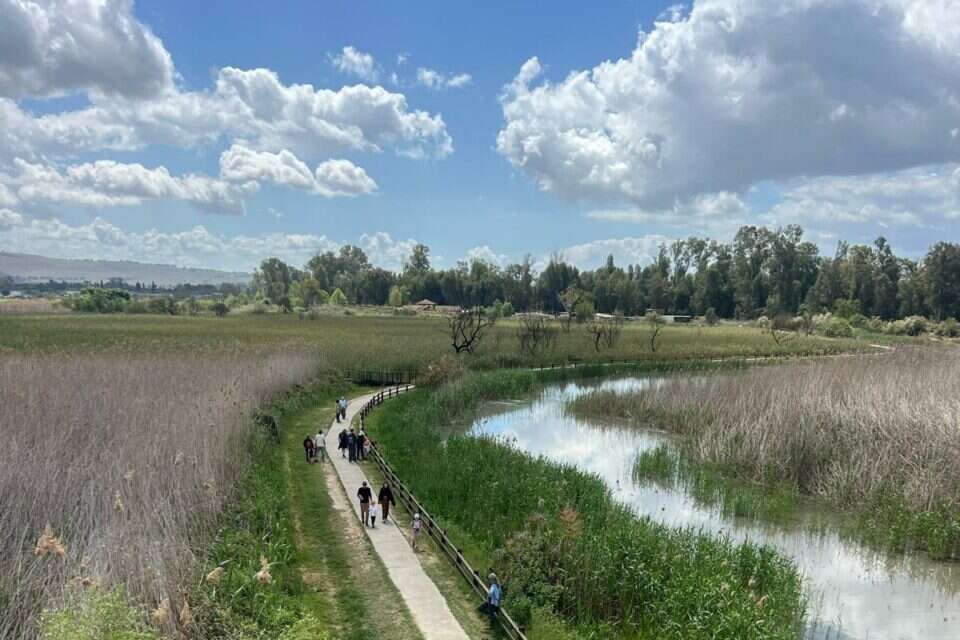 מטיילים בשמורת החולה  , מוחי נאסר רשות הטבע והגנים