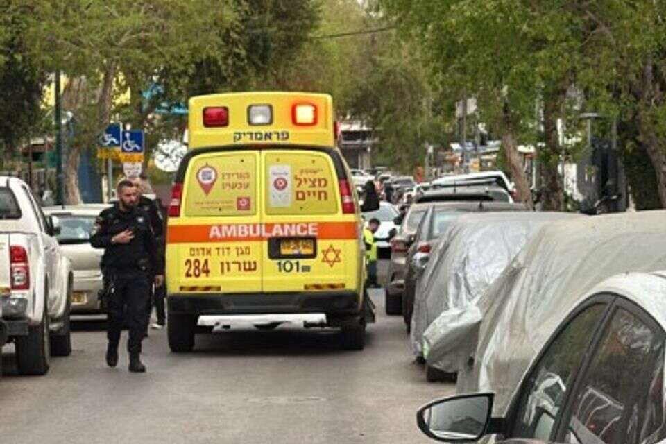 זירת הרצח בנתניה , מד"א