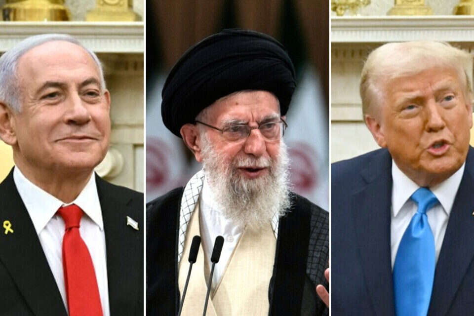 טראמפ, חמינאי ונתניהו , ללא
