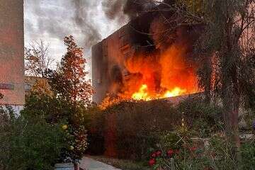 שריפה בדירה בערד , כבאות והצלה מחוז דרום