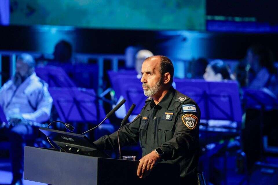 מפכ״ל המשטרה דני לוי בטקס הענקת דרגות במשטרה , אורן בן חקון