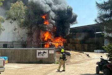 שריפה ברפת במושב שדה אילן , כב"ה צפון