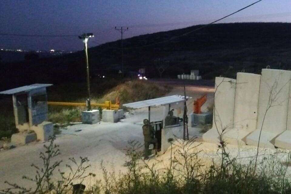 זירת ניסיון פיגוע הירי בחסם חומש שבשומרון , אביה דויטש/TPS