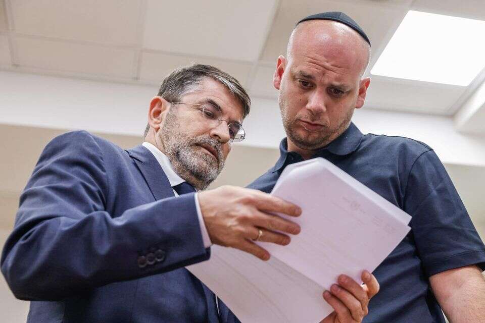 אלי פלדשטיין ופרקליטו עו"ד עודד סבוראי , יהושע יוסף