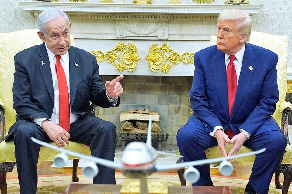 הנשיא טראמפ ורה"מ נתניהו , אי.פי.איי
