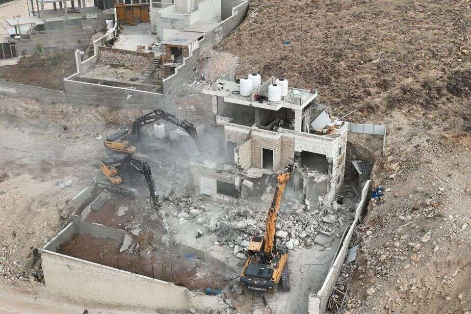 בנייה בלתי חוקית של פלשתינים ביו"שה , ללא קרדיט