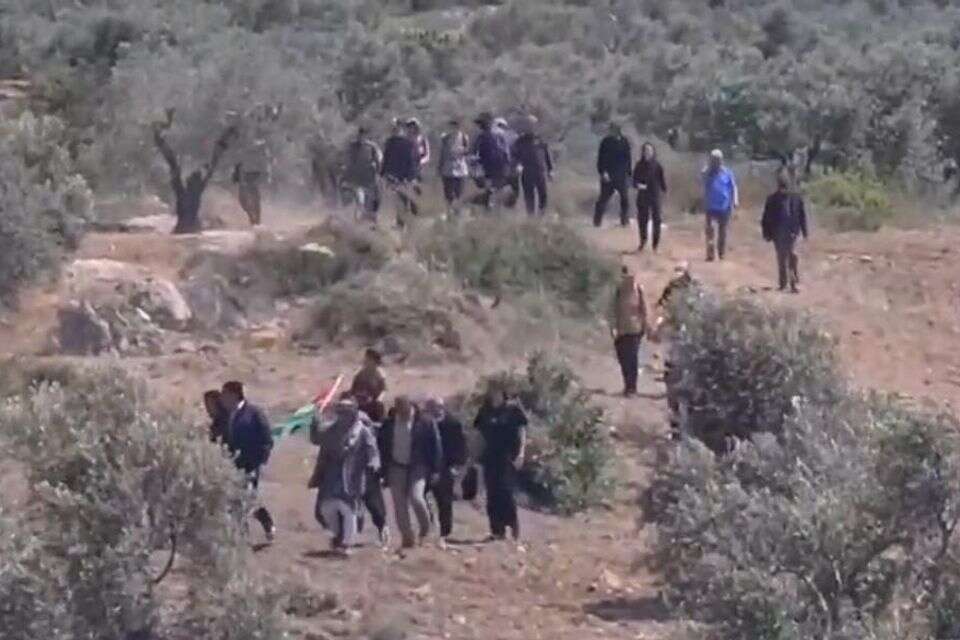 תיעוד מאירוע התקיפה סמוך לאביתר , רשתות חברתיות ערביות