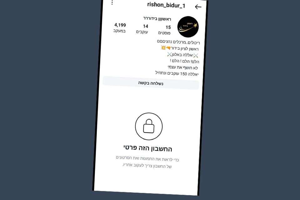 מתוך קבוצת האינסטגרם שמזעזעת את ראשון לציון , צילום מסך
