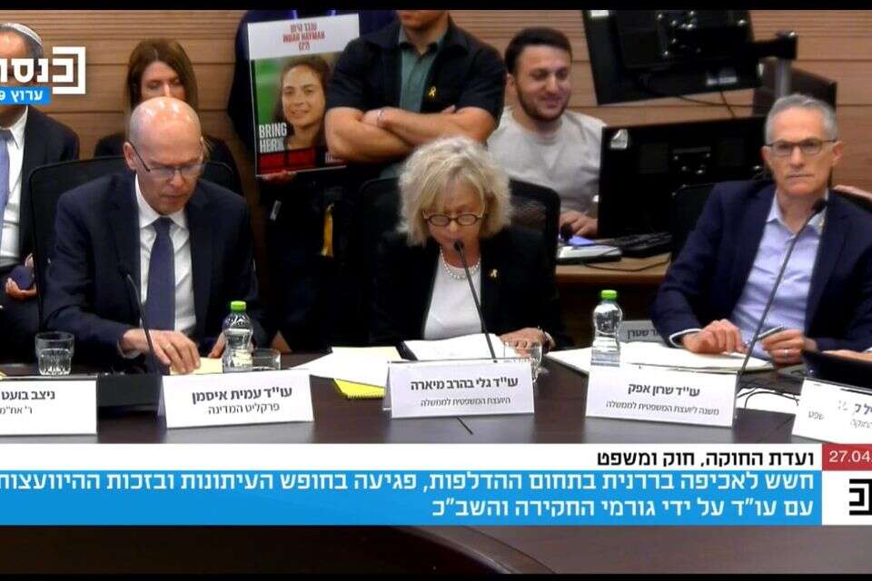 בהרב מיארה בדיון לאכיפה בררנית בתחום ההדלפות , צילום מסך
