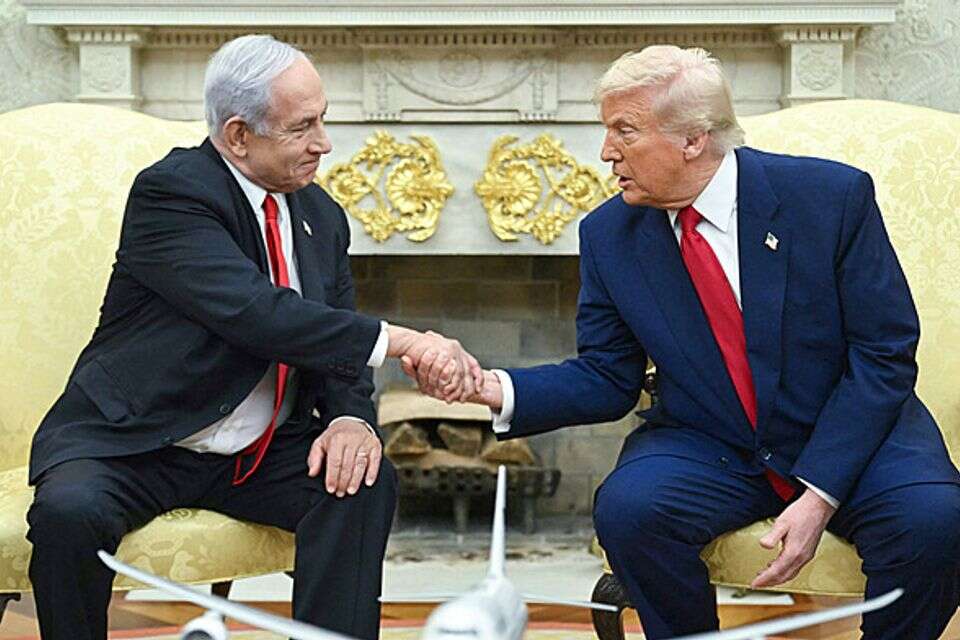 טראמפ ונתניהו (ארכיון) , אי.אף.פי