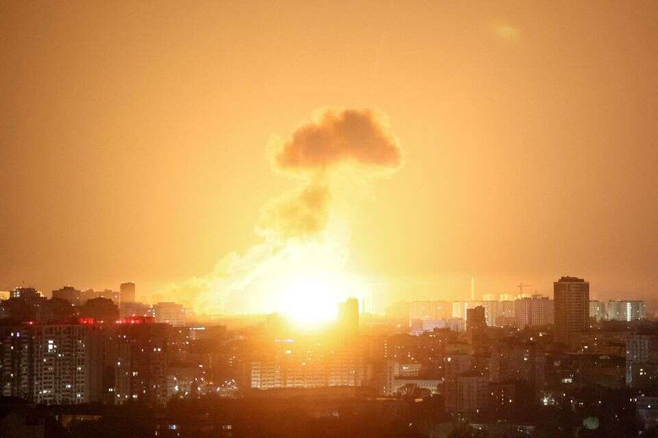 תוצאות תקיפת רחפנים רוסיים באוקראינה (ארכיון) , רויטרס