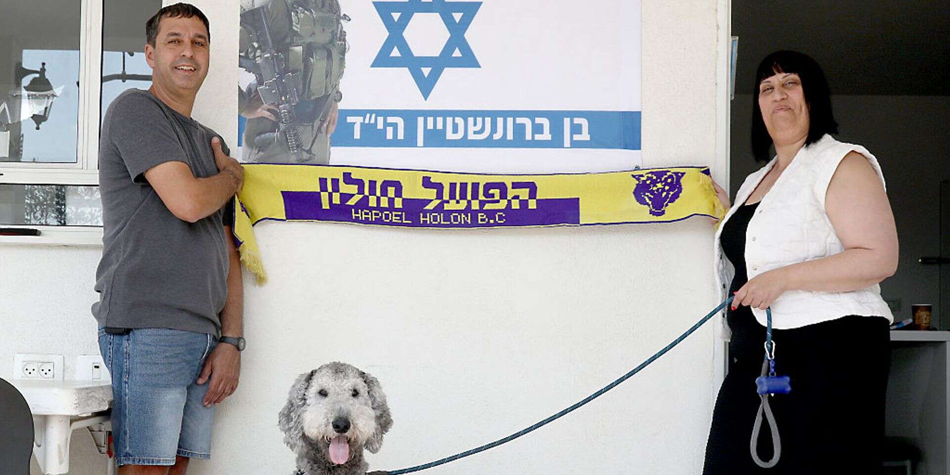 מירי וניר ברונשטיין. הוריו של רס"ן בן ברונשטיין ז"ל , גדעון מרקוביץ'