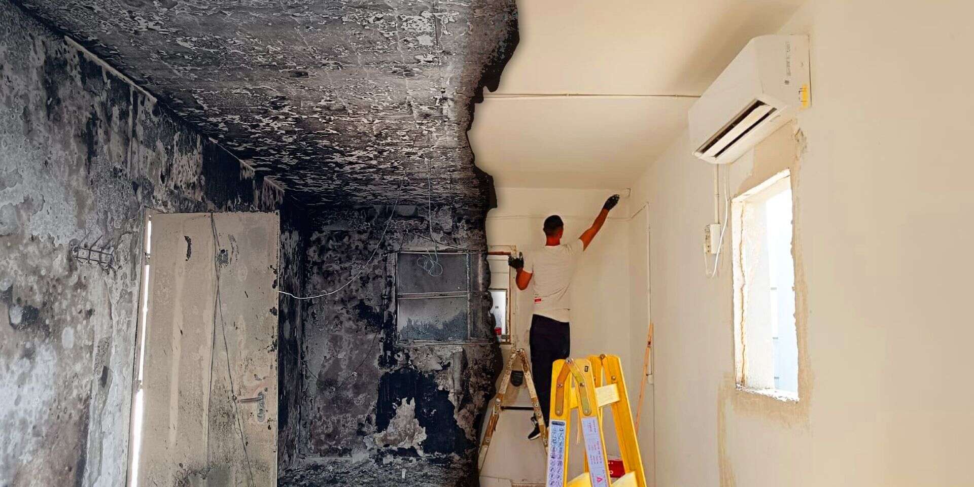חדר מגורים במוצב סופה, לפני השיפוץ - ואחרי. כעת הכל נקי ומצוחצח , דובר צה"ל