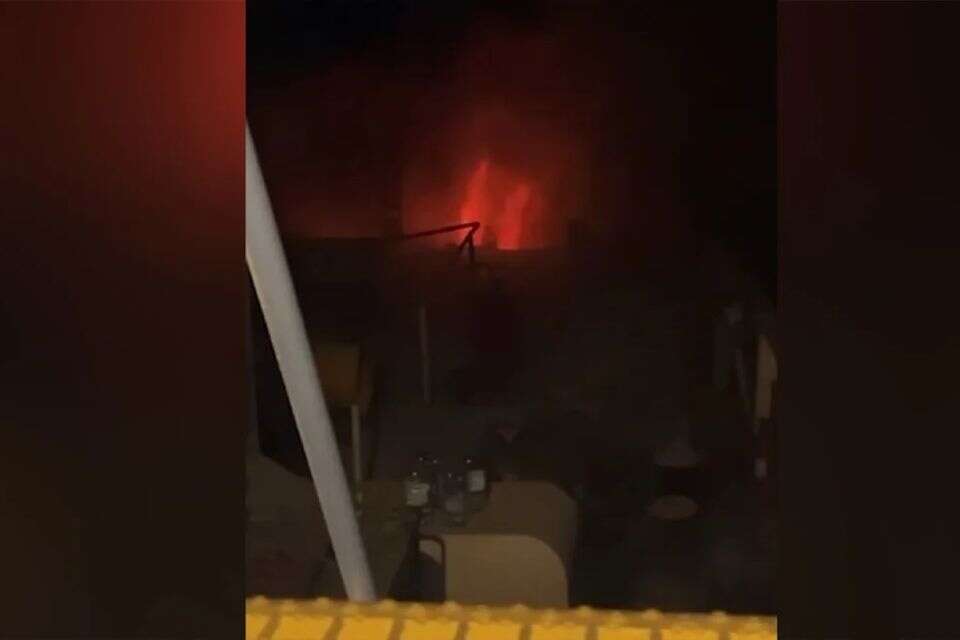 אש על סיפון ספינת המשט לעזה , צילום מסך