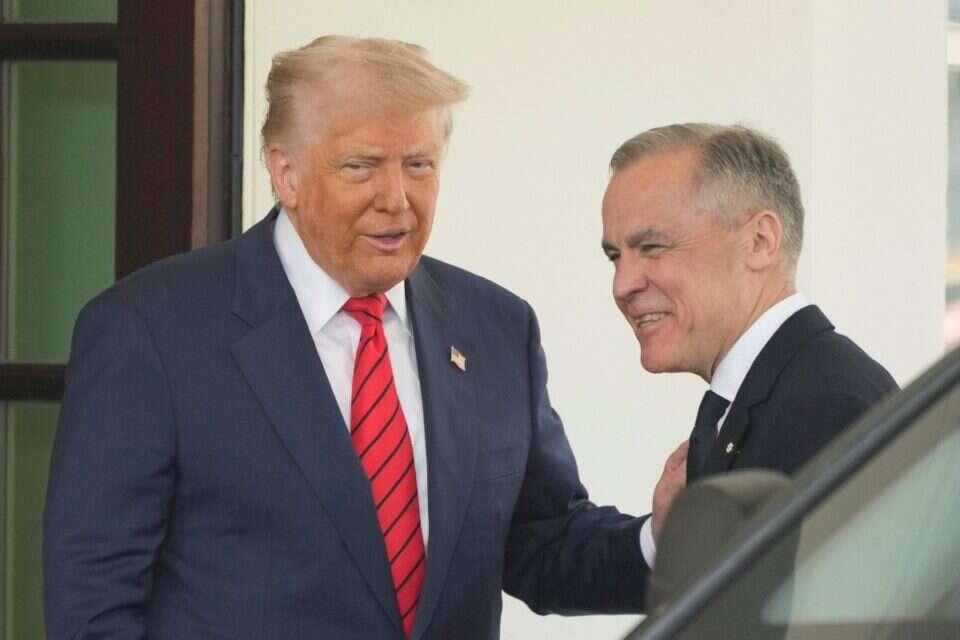 טראמפ עם ראש ממשלת קנדה , AP
