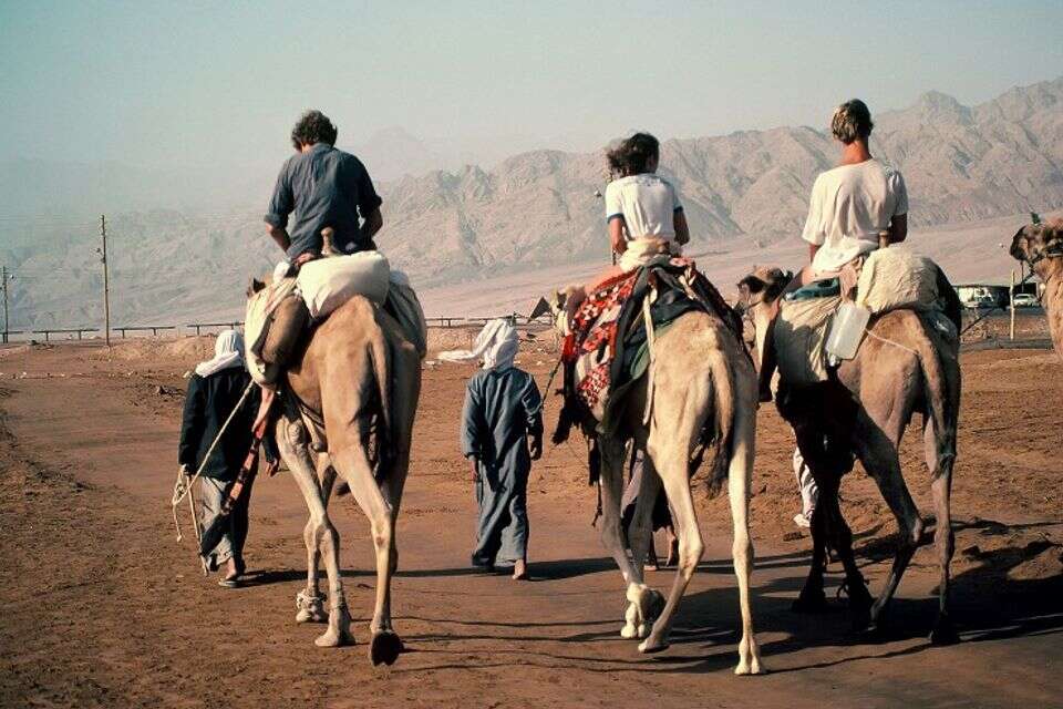 דהב, 1981. לא הרבה קורה בסיפור הזה. השלושה נוסעים, עוצרים, ממשיכים, מדברים על החיים , משה שי