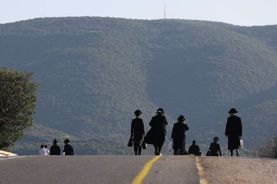 חרדים באזור מירון (למצולמים אין קשר לכתבה) , דוד כהן / ג'יני