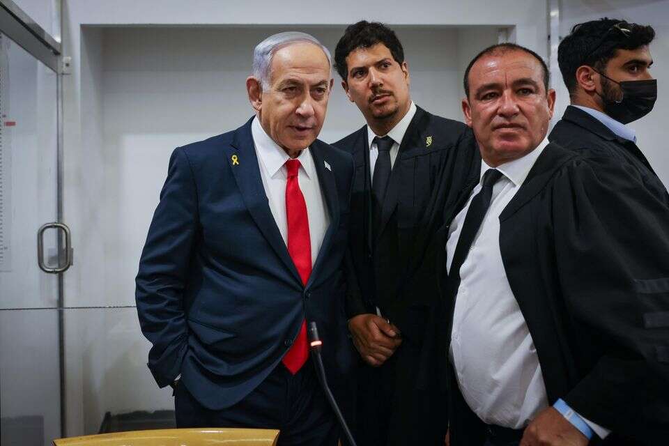 נתניהו ביום העדות ה-30 , מרים אלסטר, פלאש 90
