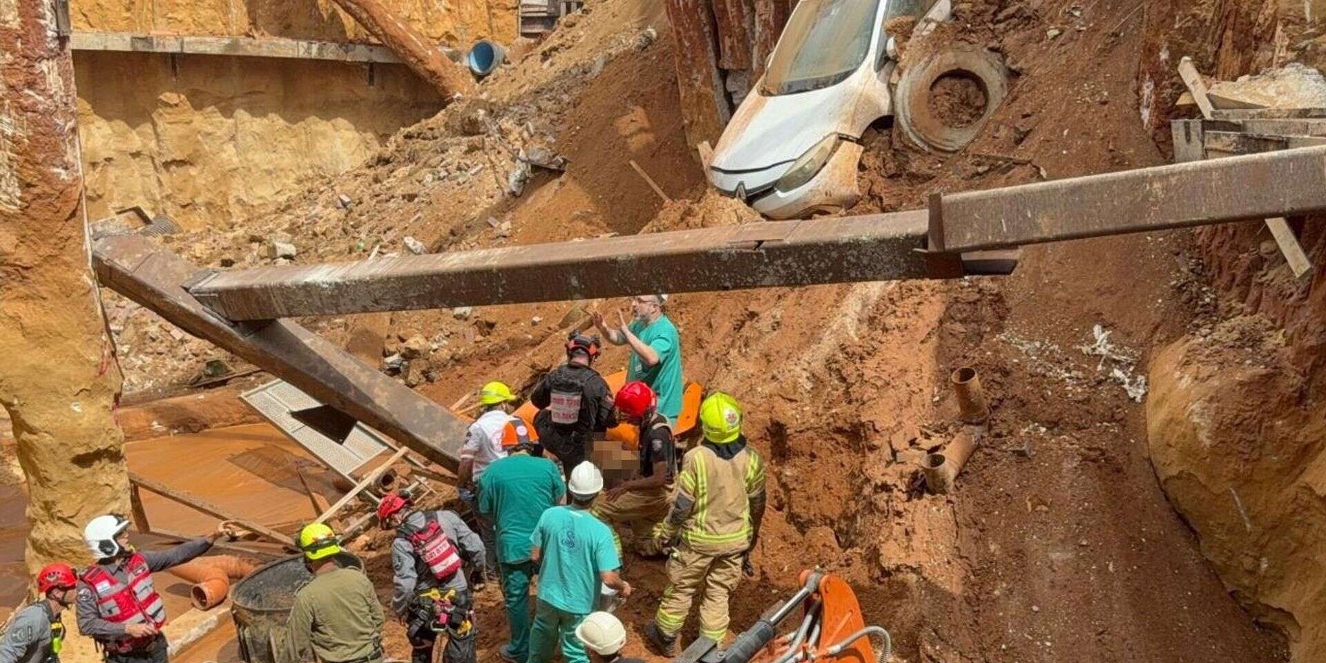 ניסיונות חילוץ הפצוע ברמת גן , מד"א