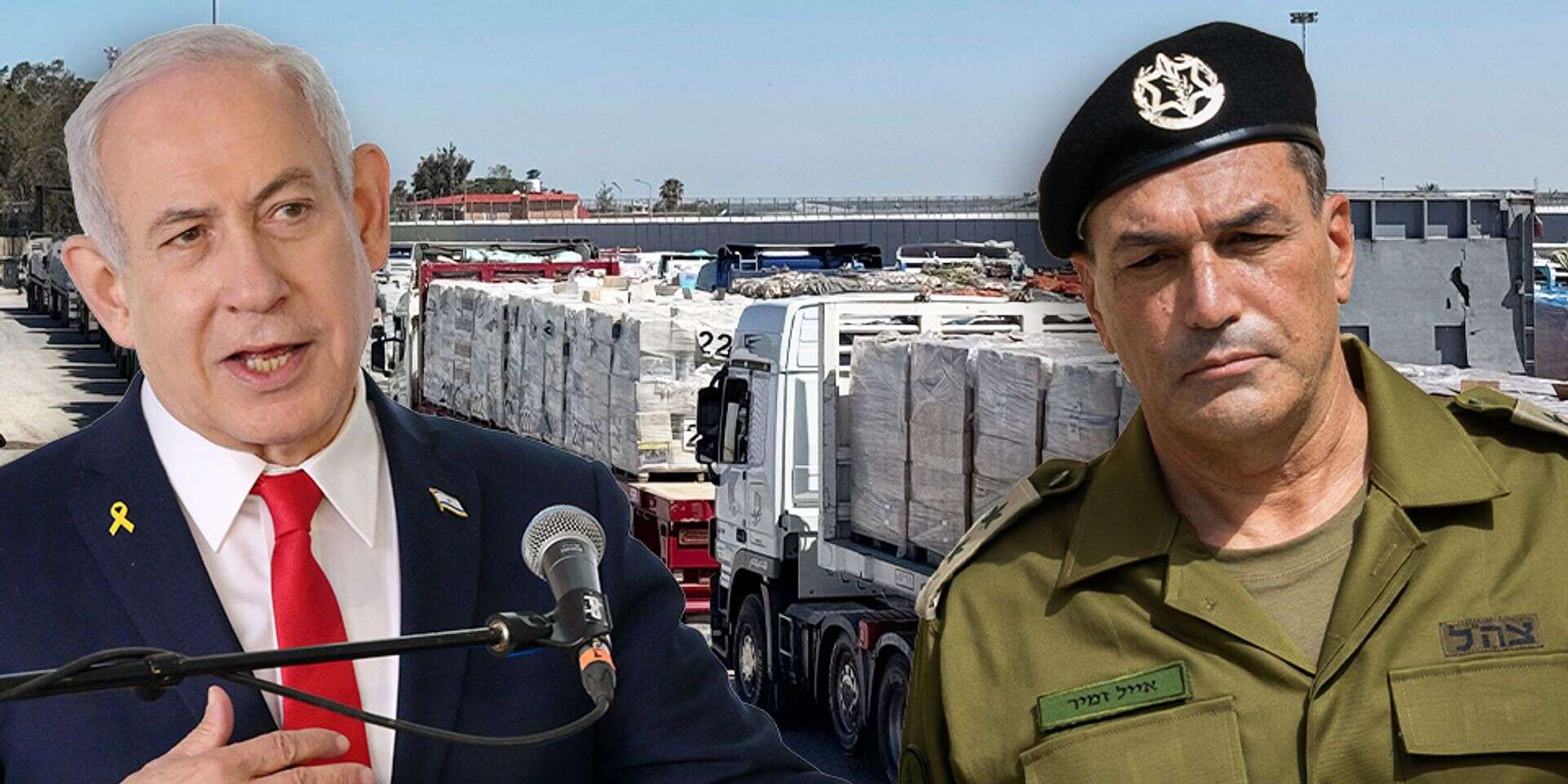 הרמטכ"ל אייל זמיר, נתניהו והסיוע ההומניטרי  , אורן בן חקון, AFP, מעיין טואף/לע"מ