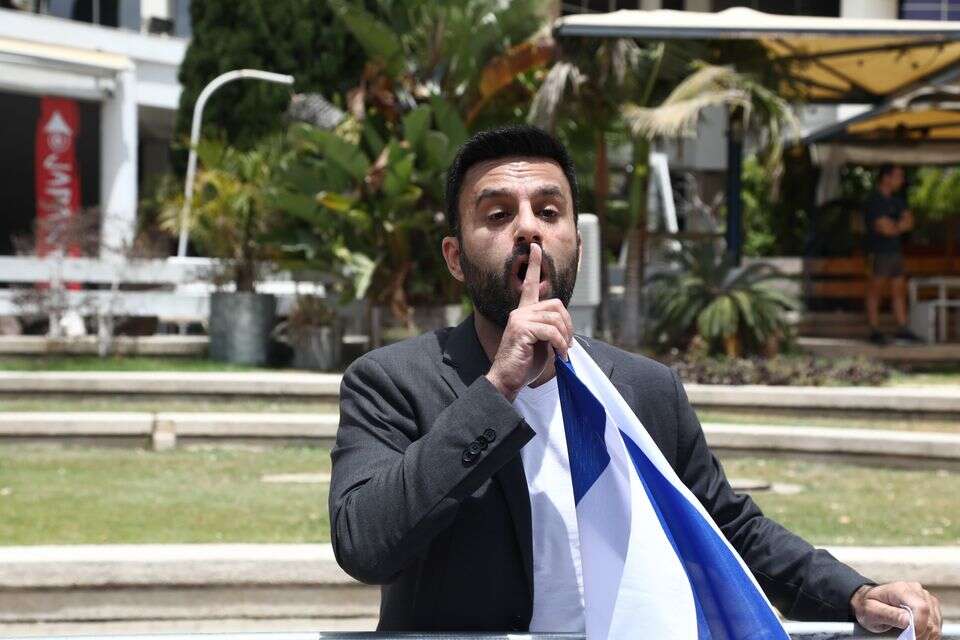 יוסף חדאד בהפגנה , גדעון מרקוביץ'