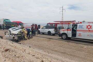 זירת התאונה הקטלנית , מד"א