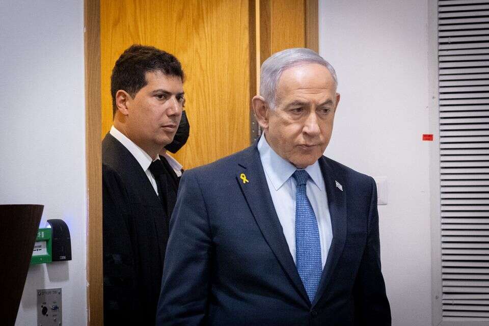 נתניהו וסניגורו, עו"ד עמית חדד בבית המשפט , מרים אלסטר / פלאש90