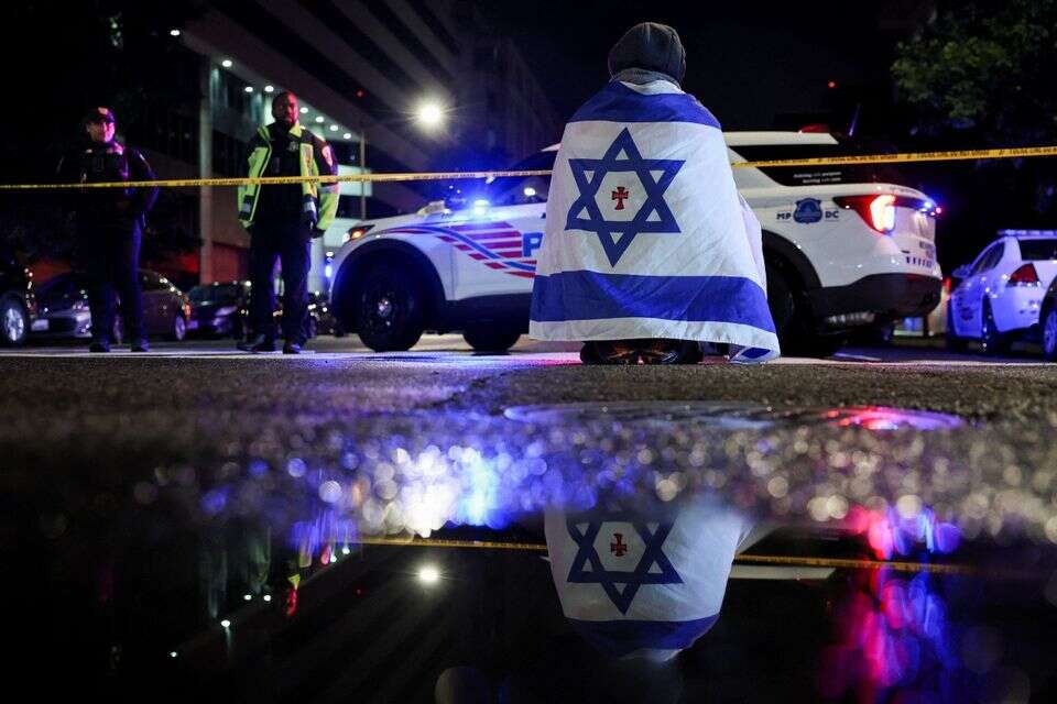 זירת הפיגוע בוושינגטון במאי האחרון, ארכיון , רויטרס