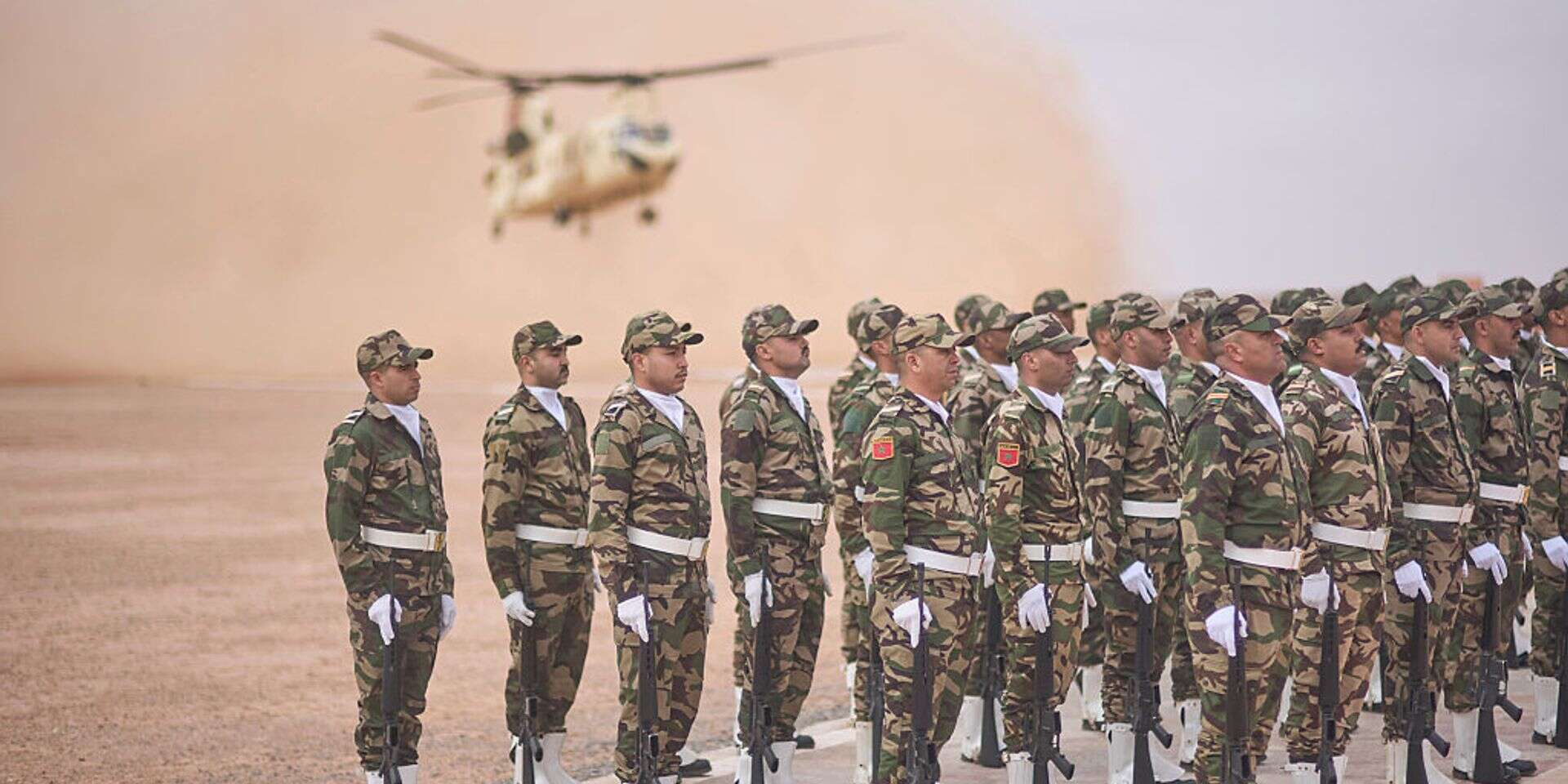 כוחות של צבא מרוקו בתמרון "אריה אפריקני" , איי.פי