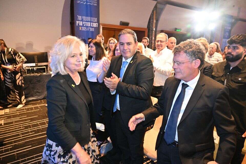 היועמ"שית גלי בהרב-מיארה עם נשיא העליון עמית וראש לשכת עורכי הדין בכר בכנס לשכת עורכי הדין , יהודה בן יתח