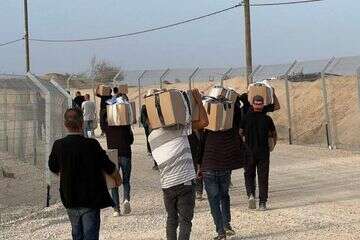 חלוקת סיוע הומניטרי בעזה , ללא קרדיט