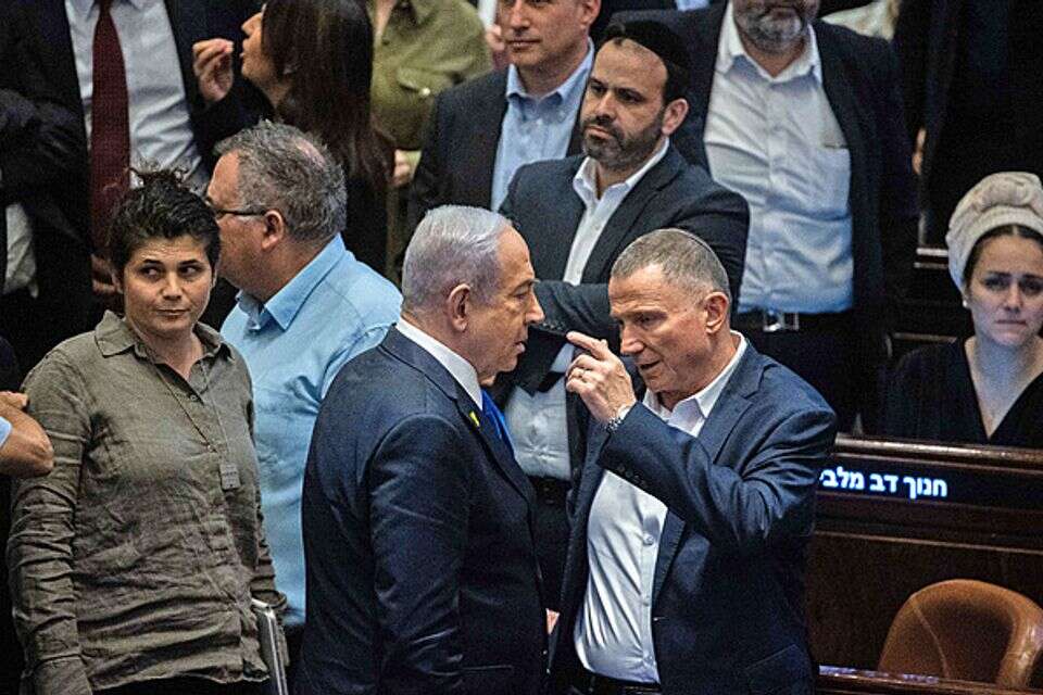 אדלשטיין ונתניהו במליאה (ארכיון) , אורן בן חקון