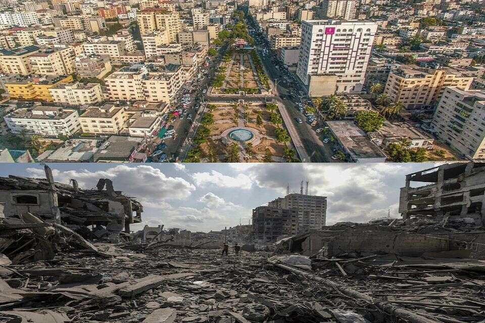 600 ימים למלחמה: מה קרה לשכונת היוקרה של עזה? , רשתות ערביות
