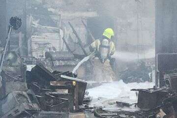 השריפה בהאנגר בכפר סבא , דוברות כיבוי והצלה
