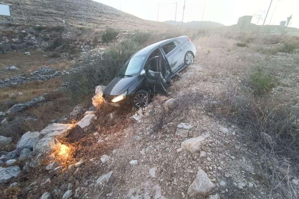 הרכב שאותר כעבור זמן קצר סמוך למעבר , דוברות המשטרה