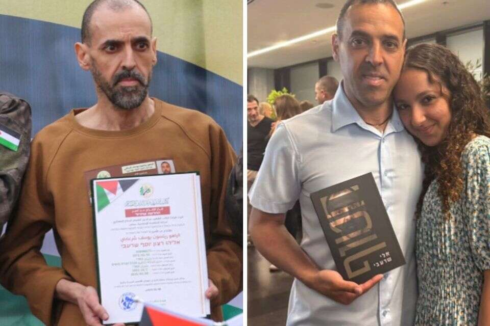 אלי שרעבי ביום שחרורו וביום השקת הספר , אי.אף.פי, מתוך אינסטגרם