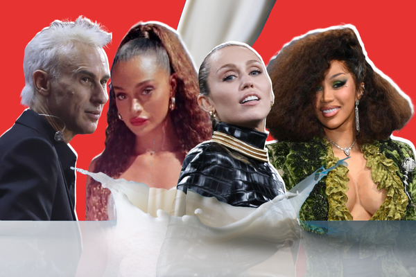 סלבס שלא שותים חלב: קארדי בי, מיילי סיירוס, עדן  פינס ואסף אמדורסקי , AFP, EPA, מאיר פרטוש, יחסי ציבור פרי-טיוי