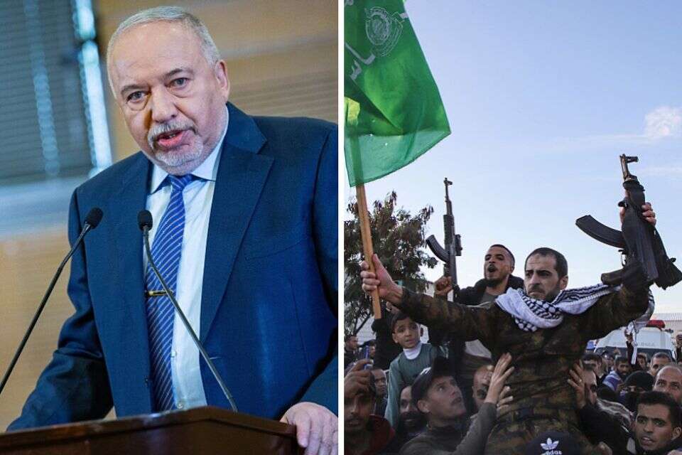 ח"כ אביגדור ליברמן וחמולות עם נשקים בעזה , ללא