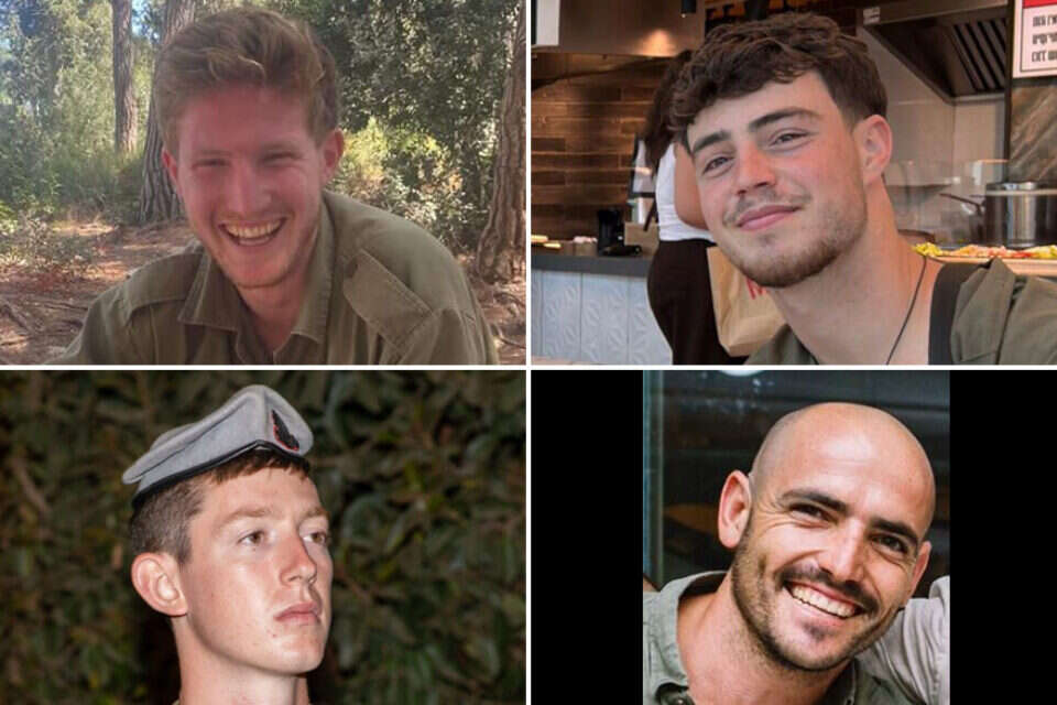ארבעת הנופלים בקריסת המבנה עקב פיצוץ המטען בחאן יונס , דובר צה"ל
